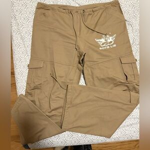 Boys Lie Cargo Pants — Brown